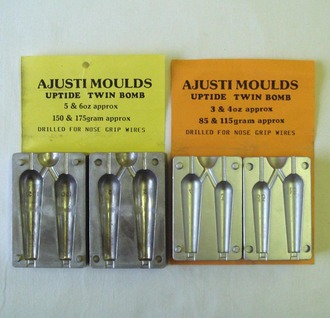3 to 6 ounce lead moulds.